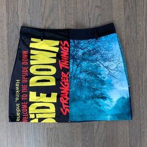 Forever 21 Stranger Things Multicolored Mini Skirt